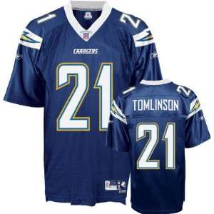 LaDainian Tomlinson #21 San Diego Chargers Replica NFL Jersey Navy 
