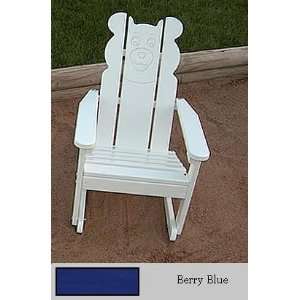   69 Berry Blue Kiddie Bear Rocker   Berry Blue Patio, Lawn & Garden