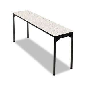  Tuff Core Folding Training Table, 72w x 18d, Off White 