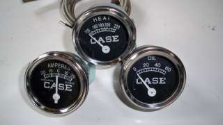 THREE PIECE REPRODUCTION GAUGE SET FOR CASE TRACTORS  