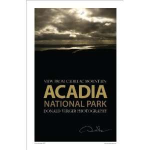 Acadia, Maine Travel 11 x 17 Poster featuring a View From Cadillac 