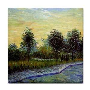   Voyer Dargenson Park By Vincent Van Gogh Tile Trivet 