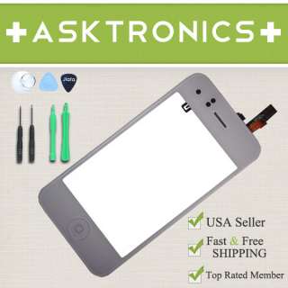 WHITE IPHONE 3GS MIDFRAME ASSEMBLY DIGITIZER GLASS TOUCH SCREEN  