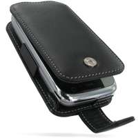 PDair Black Leather Flip Case fits HTC Touch Pro2 T7373  