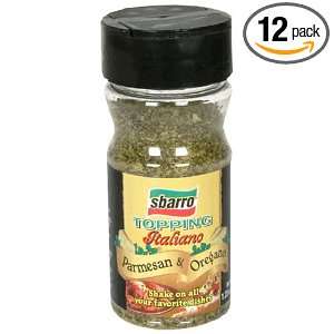 Sbarro Toppings, Parmesan Oregano, 1.23 Ounce Packages (Pack of 12)