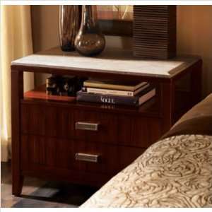  Lexington Zacara Perry 2 Drawer Bedside Chest with Open 