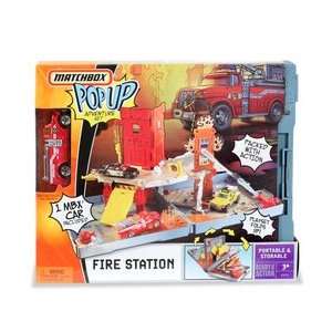    Matchbox Compact Pop Up Playset   Fire Station Toys & Games