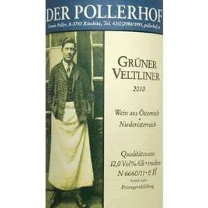  2010 Der Pollerhof Gruner Veltliner Niederosterreich 1 L 