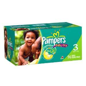  Pampers Baby Dry Big Pack Diapers    size size 3 Baby