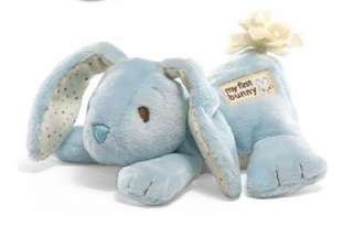 GUND BABY MY FIRST BUNNY BLUE Plush Chime Rattle, NEW  