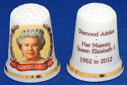 DIAMOND JUBILEE THIMBLE   HM QUEEN ELIZABETH II   EXCLUSIVE  