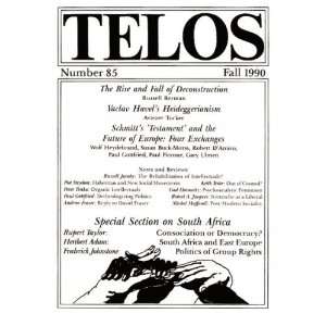  TELOS 85 Paul Piccone Books