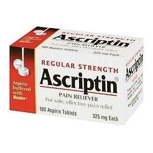  Ascriptin Regular Strength Pain Relief 100 Count   Pack of 