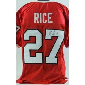   Ray Rice Uniform   Rutgers Jsa #w193760   Autographed College Jerseys