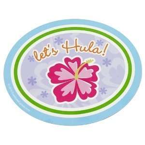 Hawaiian Girl Sticker Sheets (4 count) Toys & Games