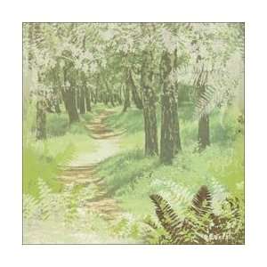  Paper House Camping Paper 12X12 Woodland Path; 25 Items 
