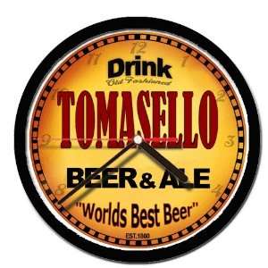  TOMASELLO beer and ale cerveza wall clock 