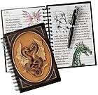 Twin Dragons Book of Mystical Musings Ruled Spiral Jou