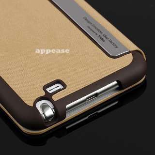 Beige Tridea Premium Wallet Case Folio Cover For Samsung Galaxy Note 