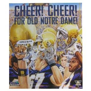 Cheer Cheer For Old Notre Dame Notre Dame Football Poster by Notre 
