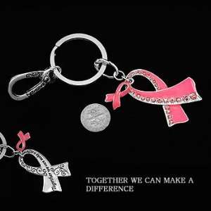   Keyring ~ Rhinestone Accented ~ Together We Can Make a Difference