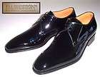 new JM WESTON 437 bk patent tuxedo shoes 7 E derby $920