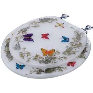   Butterfly Elongated Toilet Seat, Butterfly Design