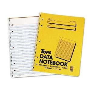  TOPS Products   TOPS   Data Notebook w/Nine Columns, 8 1/2 