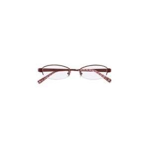   Virginia 489AF 652 Matte Pink Titanium Semi Rimless Eyeglasses 48mm