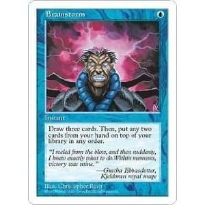  Brainstorm Playset of 4 (Magic the Gathering  5th Edition 