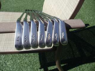 Used AP2 Titleist Golf Irons 4 PW. The lower numbers show wear from 