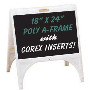  NEOPlex 25 x 30 Poly Plastic Sidewalk Sandwich Board A frame Sign 