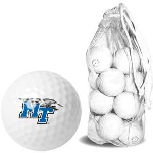Middle Tennessee State MTSU NCAA Clear Pack 15 Golf Balls