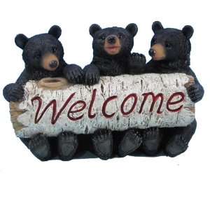 10 Bears With Welcome Log 