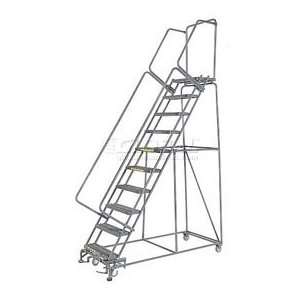   Grip 24W 6 Step Steel Rolling Ladder 10D Top Step