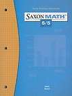 saxon math 6 5 facts practice workbook new 