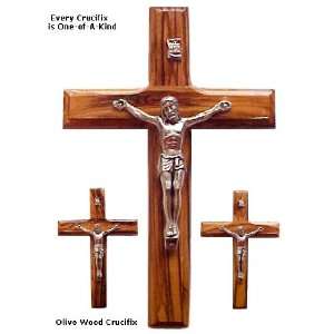 Olivewood with Pewter Crucifix 8