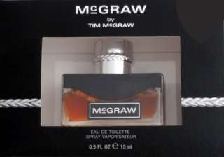McGraw Cologne Spray By Tim McGraw EDT NIB Hot .5 oz  