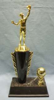 trophy baseball male fielder wide black base award  