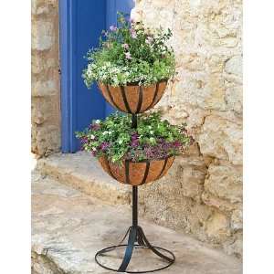  2 Tier Plant Stand with AquaSav™ Liners Patio, Lawn 