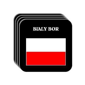  Poland   BIALY BOR Set of 4 Mini Mousepad Coasters 