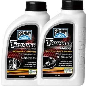 Bel Ray Thumper Friction Modified Racing 4T Engine Oil   10W40   1 