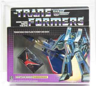 Transformers Gen 1 Thundercracker MIB AFA 80 Rub  
