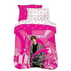 Justin Bieber Justins World Microfiber Comforter Set Full/Queen 