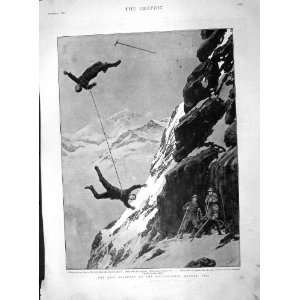   1894 Matterhorm Mountain Seiler Biener Fall Col Collon