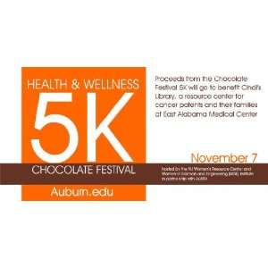   3x6 Vinyl Banner   Health Wellness Chocolate Festival 