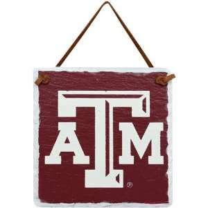  Texas A&M Aggies Maroon Square Slate Hanging Sign Sports 