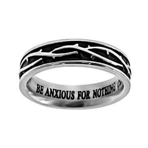  Womens Crown of Thorns Anxious For Nothing Christian 