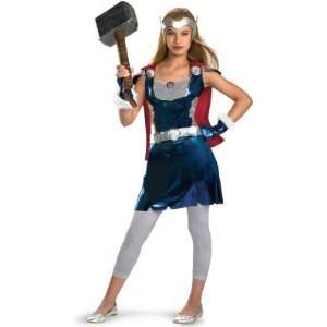  Disguise 198261 Thor Movie  Thor Girl Tween Costume 