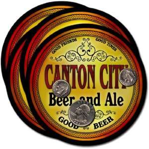  Canton City, ND Beer & Ale Coasters   4pk 